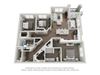 Talus Flats Apartments C1 Floor Plan
